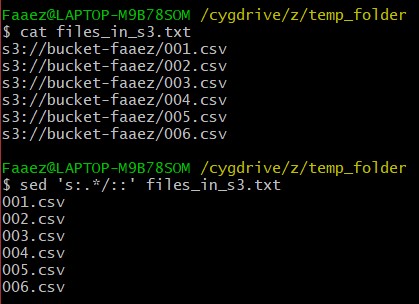 Code for removing slashes