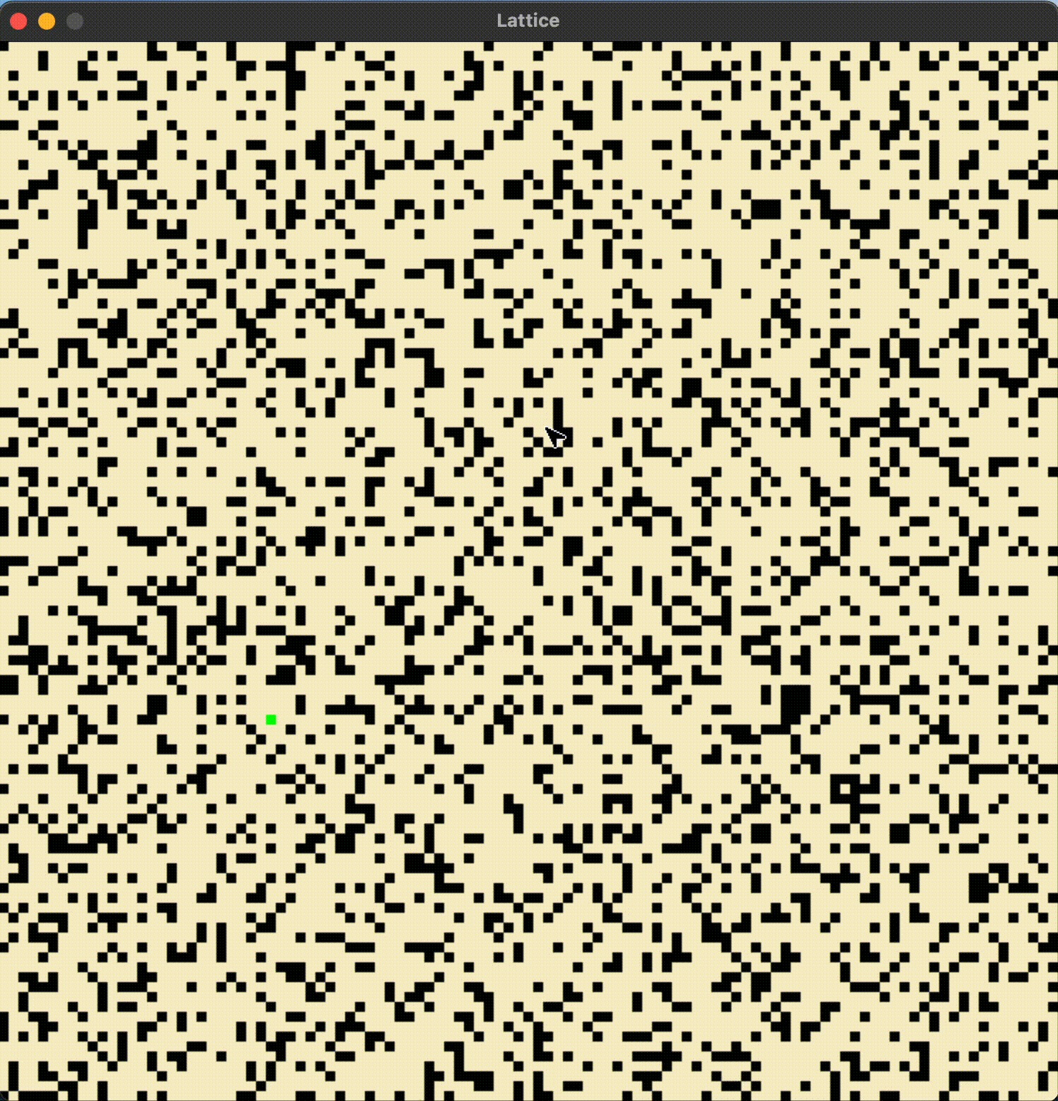 BFS on a randomized lattice